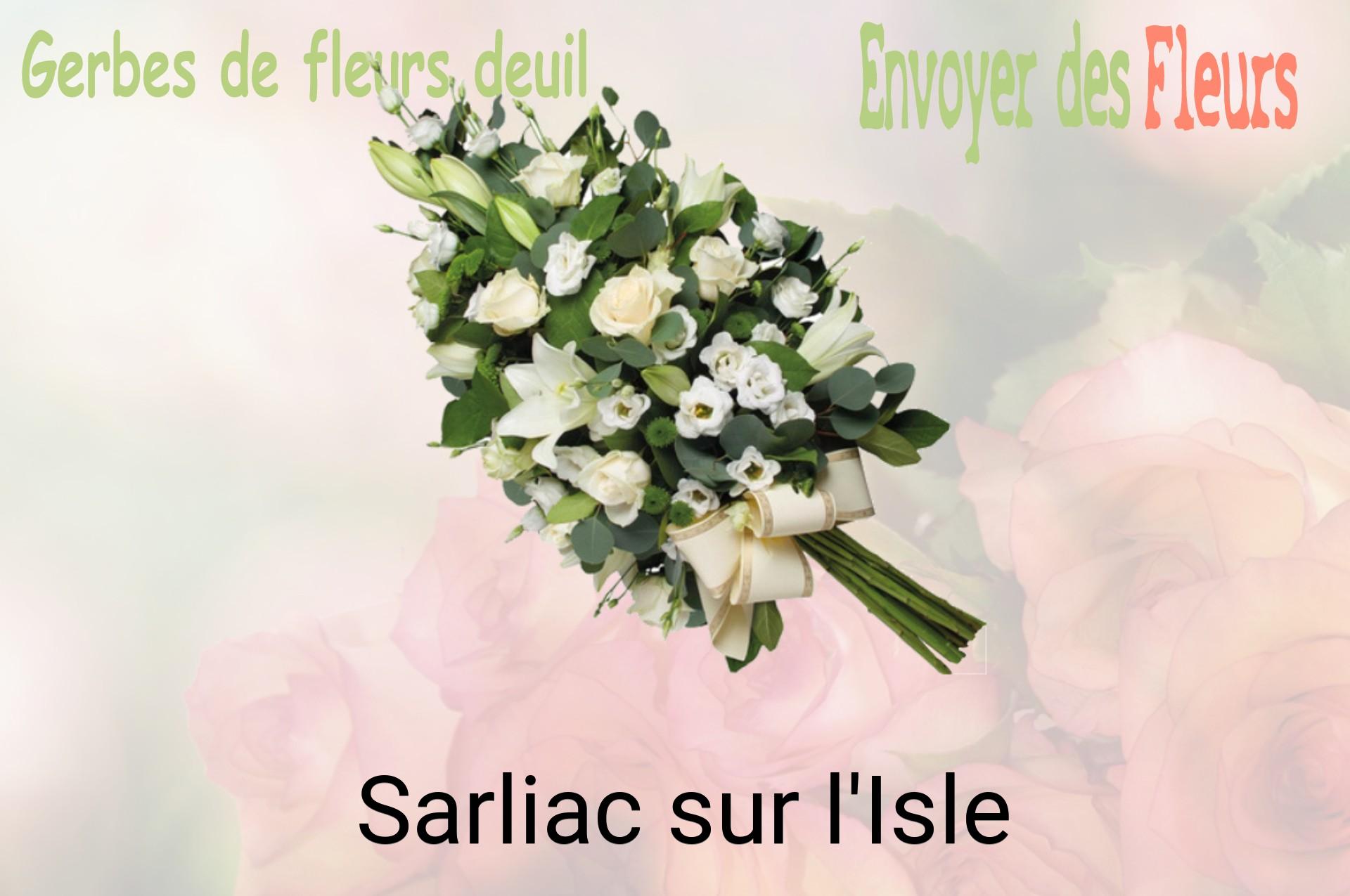 Gerbe de fleurs de deuil livrée à Sarliac-sur-l'Isle